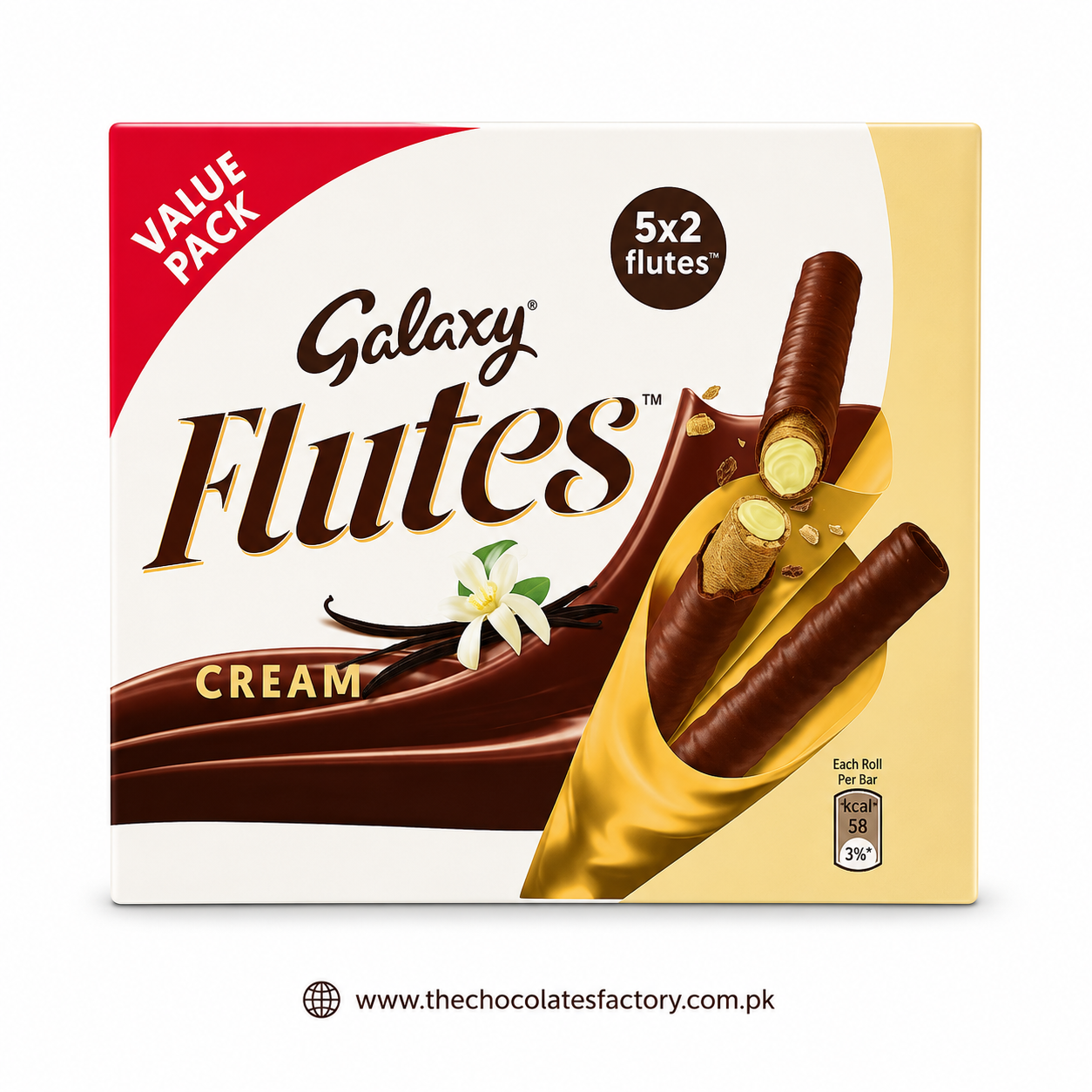 Galaxy Flutes cream 22.5gx5 Multipack