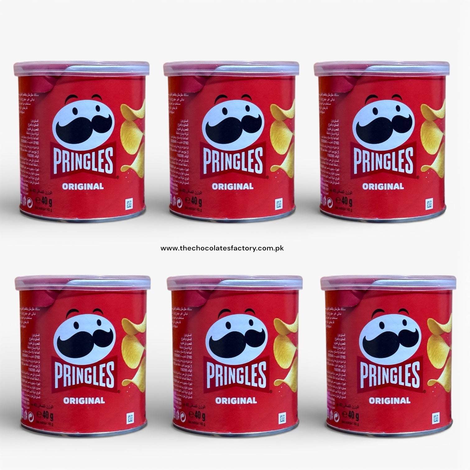 Pringles Original Potato Chips, 40g (Pack of 6)