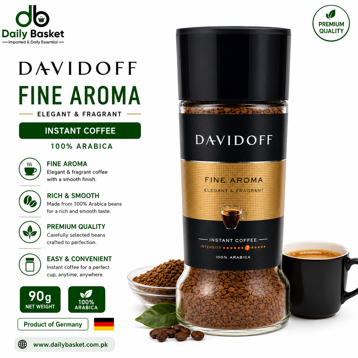 Davidoff Fine Aroma Coffee, 90g