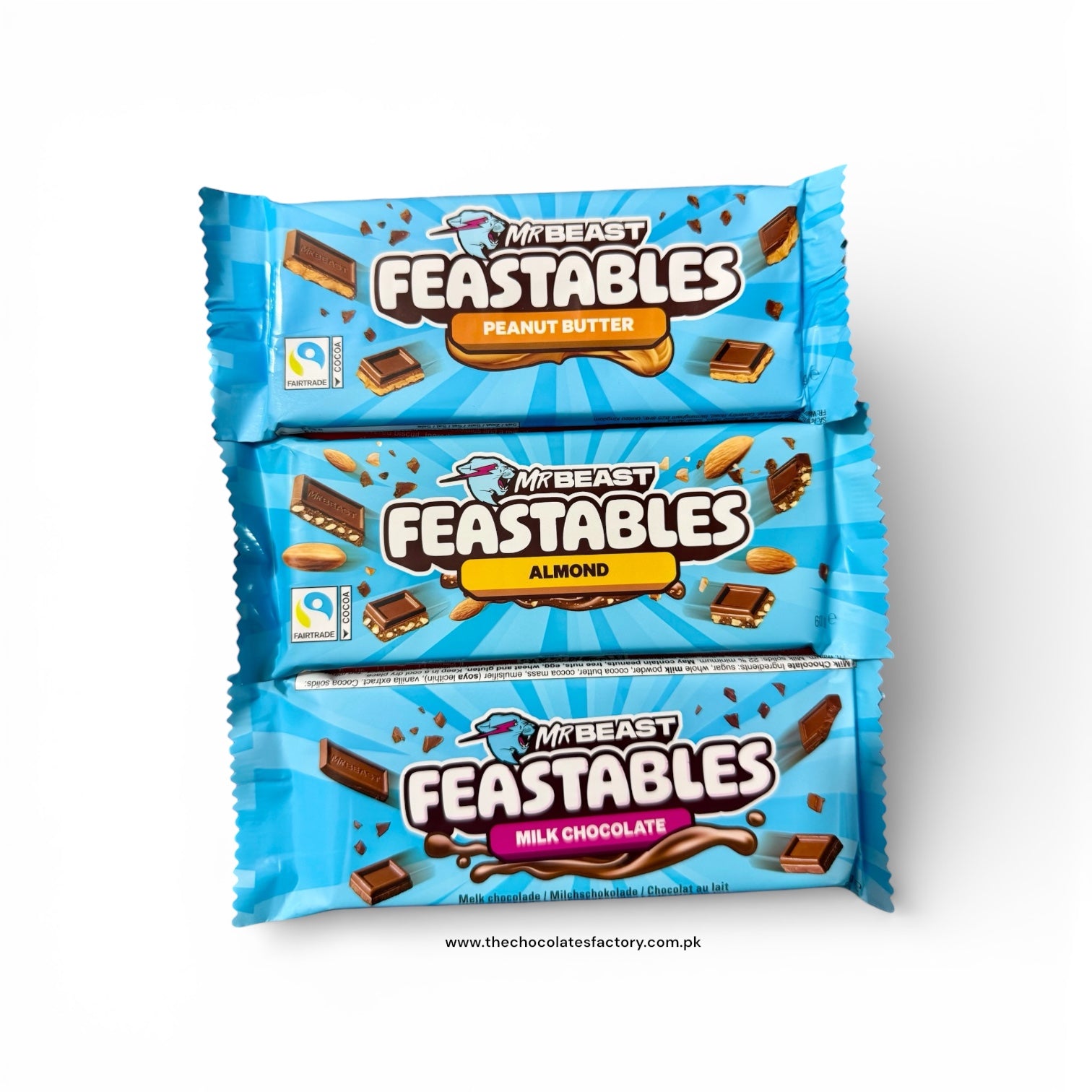 Feastables Mr beast Bars x3