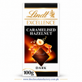 Lindt Caramelised Hazelnut Dark Chocolate 100g
