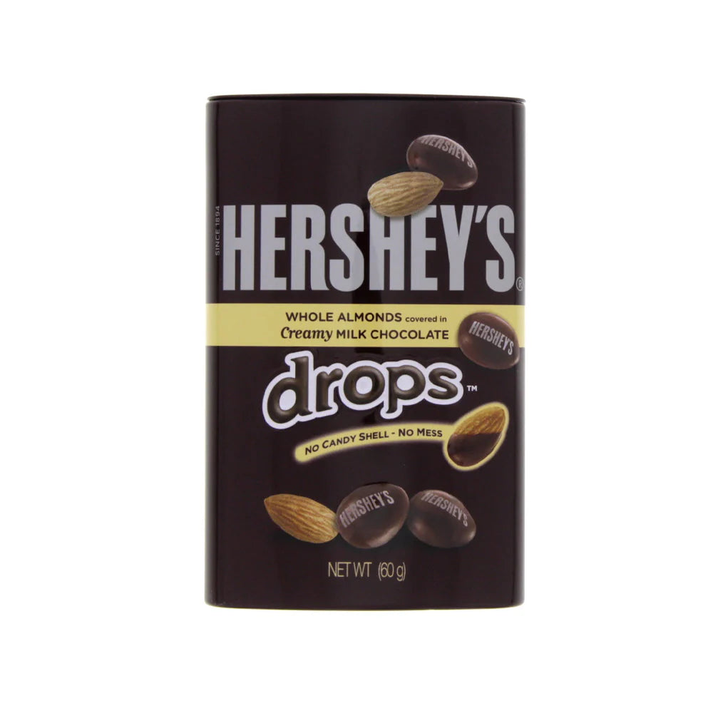 Hershey's Whole Almond Drops Tin 60g