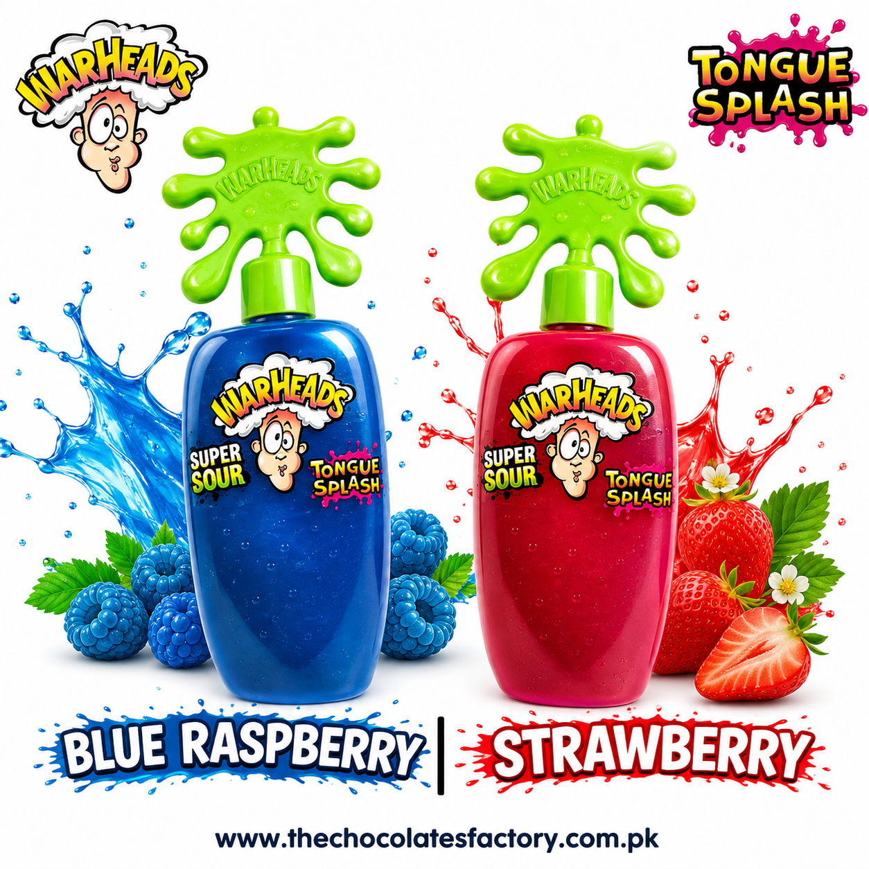 Warheads Super Sour Tongue Splash Gel 40g - 2 Packs