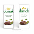 NESTLE DAMAK MILK CHOCOLATE WITH PISTACHIOS 70G - X2 damage