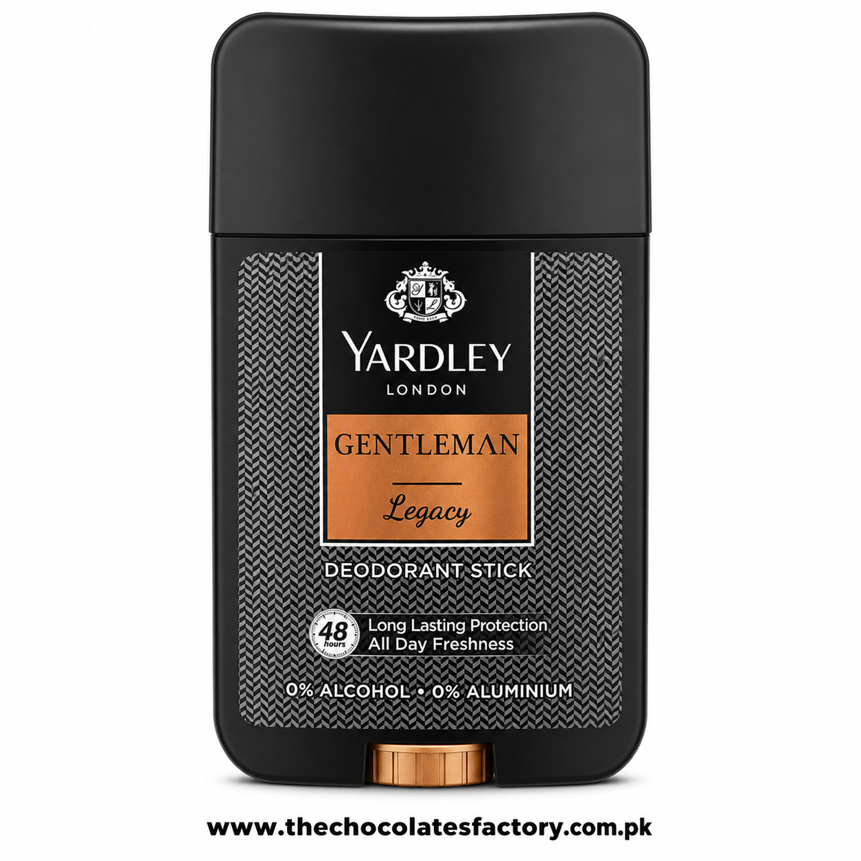 Yardley Gentleman Legacy Deodorant Stick, 0% Alcohol, 50m