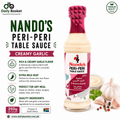 Nando'S Creamy Garlic Extra Mild Peri-Peri Table Sauce, 250 ml