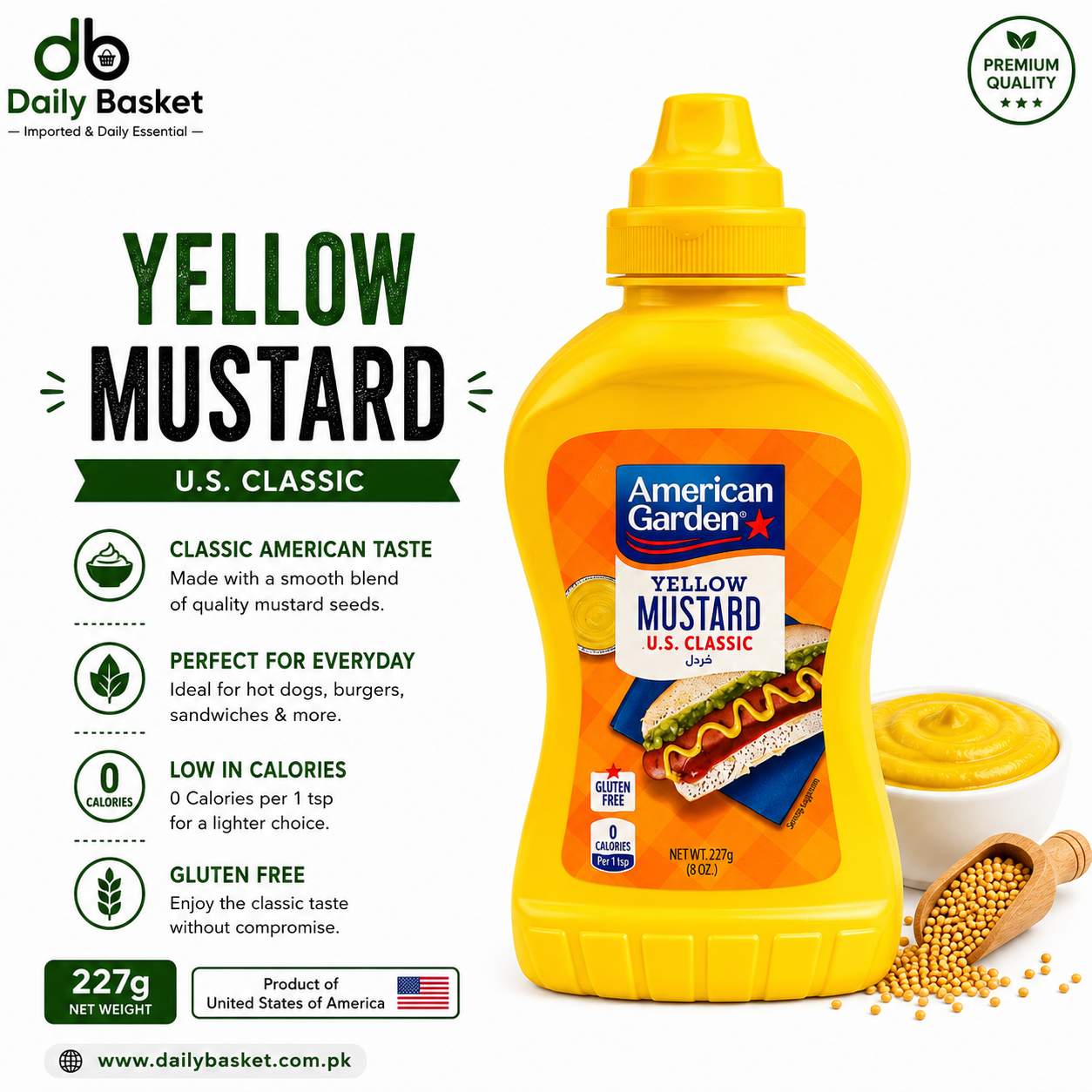 AMERICAN GARDEN MUSTARD PASTE 227 GM
