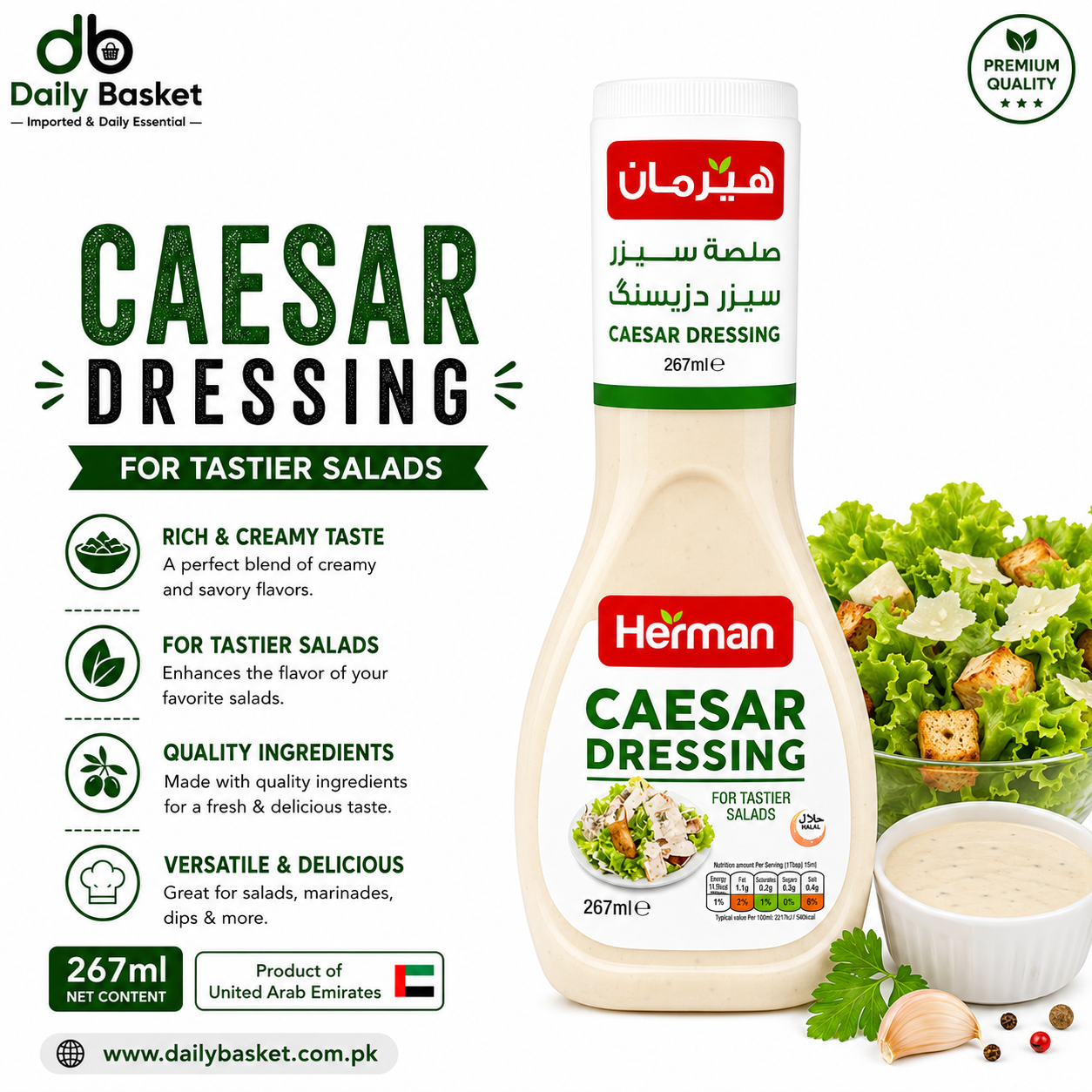 Herman - Caesar Dressing 267ml