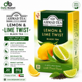 Ahmad Tea London, Lemon & Lime Twist, Black Tea, 20 Tea Bags