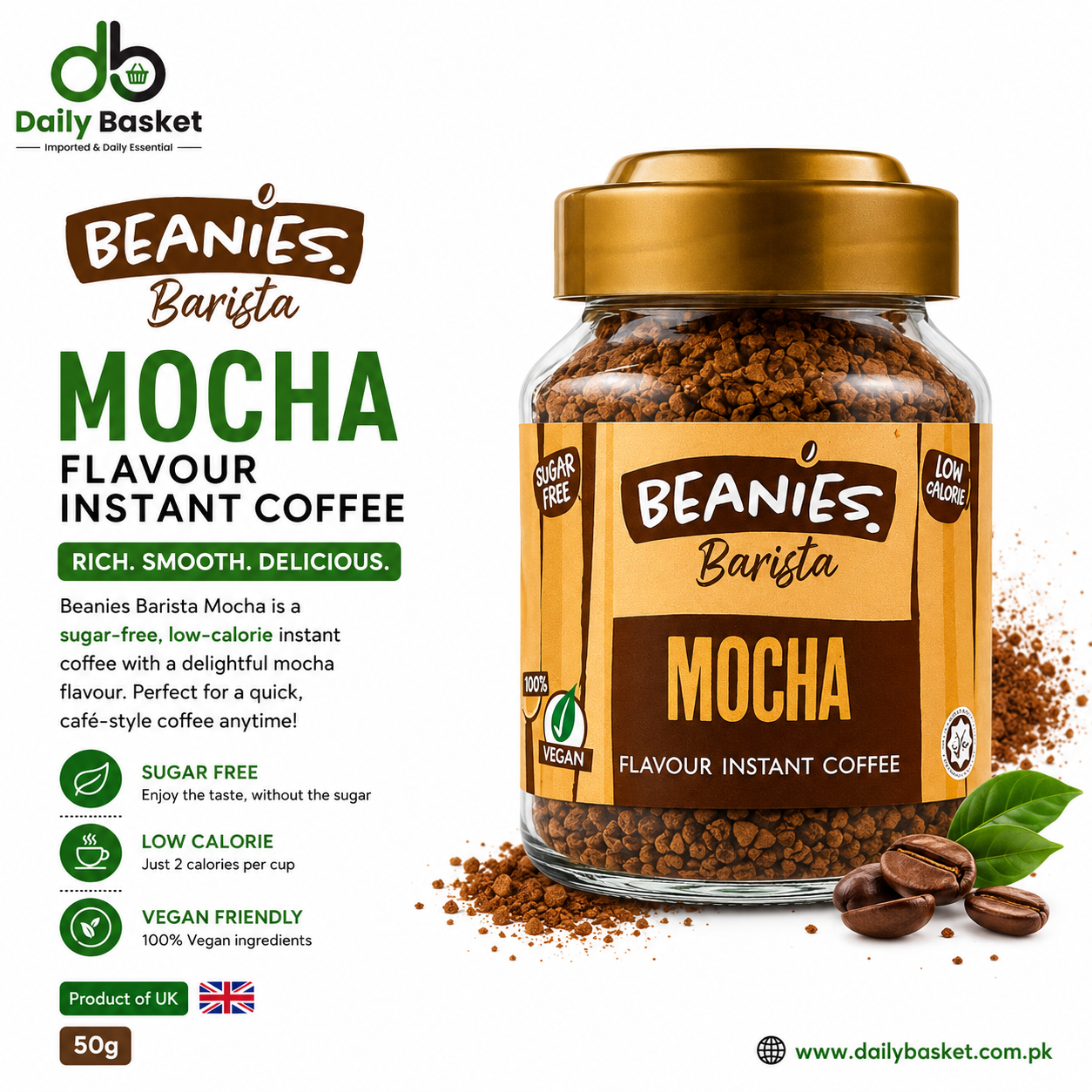 Beanies Barista Mocha Coffee 50g