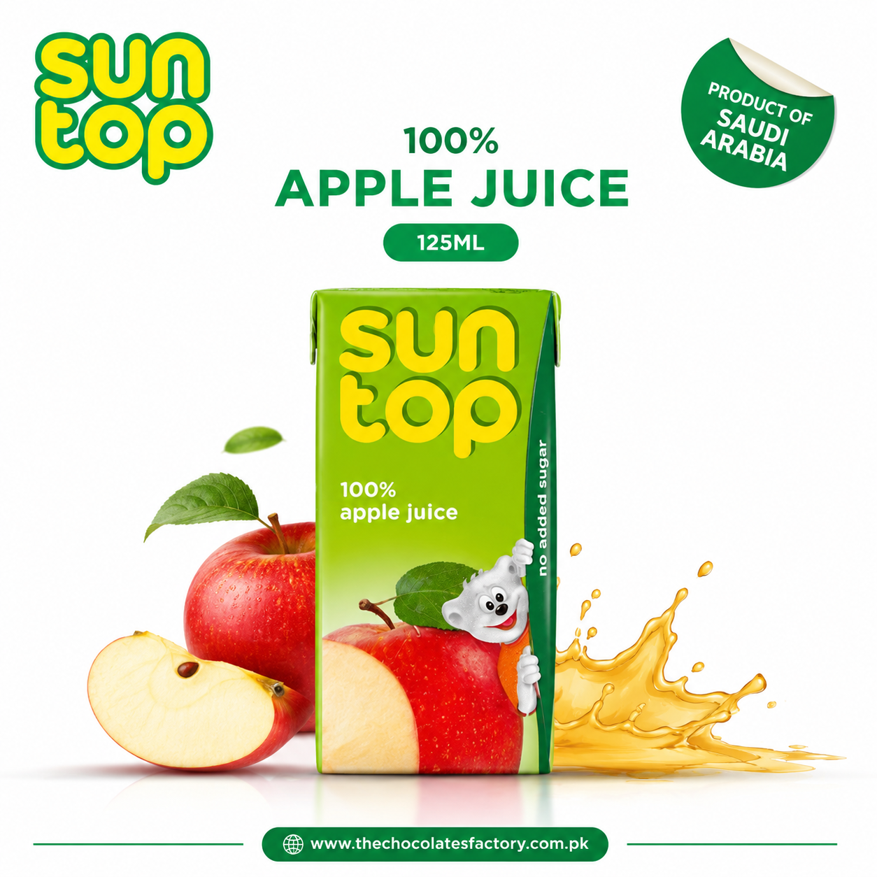 Suntop Juice 100% Apple Drink 125ml