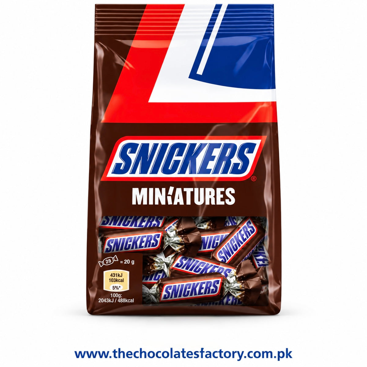 Snickers Chocolate Miniatures, 220g Pouch