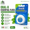 Oral-B Essential Floss, Unwaxed Shred-Resistant Dental Floss mint - 1 Count 50ml