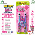 Firefly Lol Surprise Toothbrushs & Caps Twin Pack