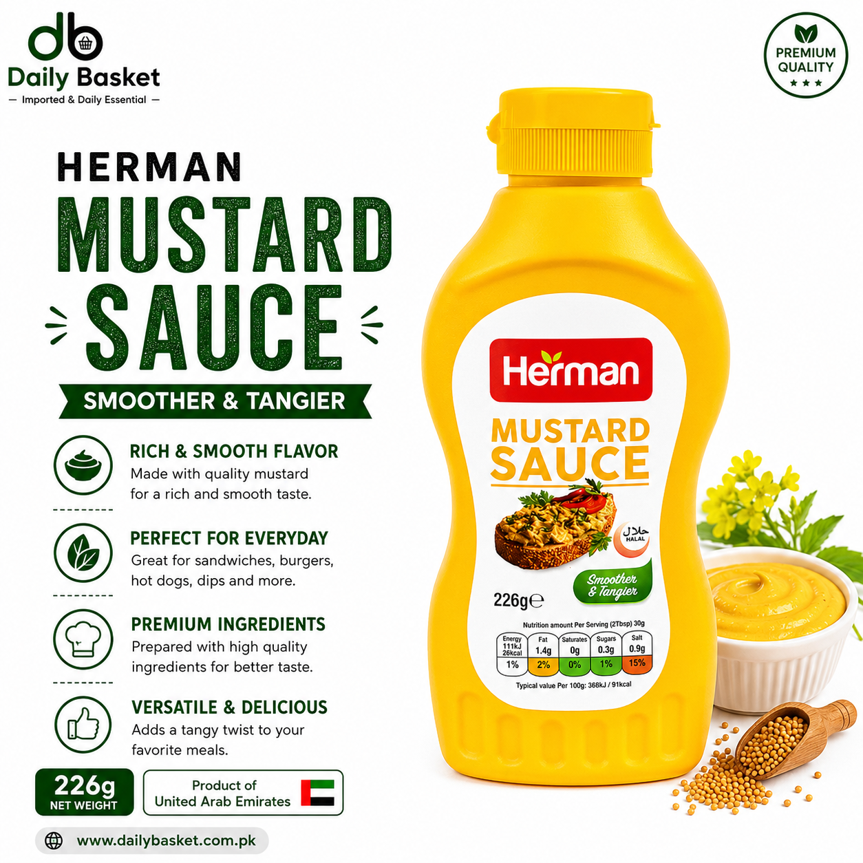 Herman Mustard Sauce 226GM