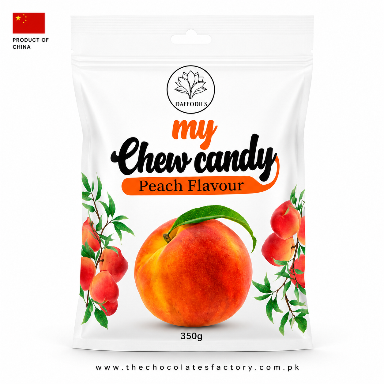 DAFFODILS MY CHEW CANDY PEACH 350 GM