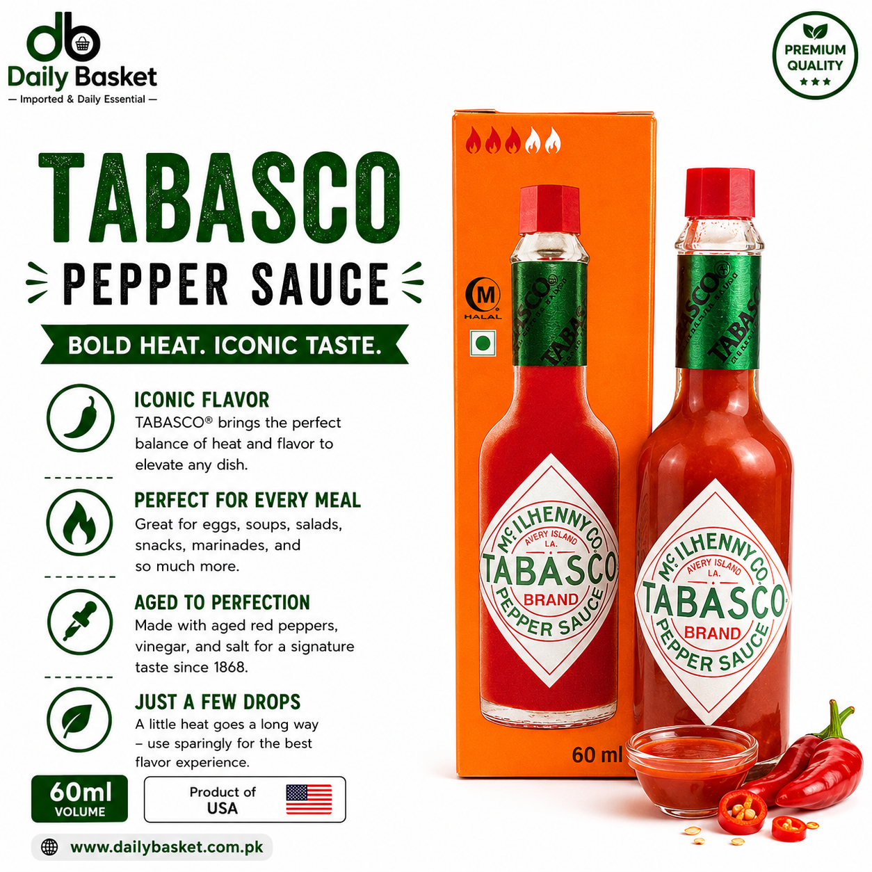 Tabasco Pepper Sauce 60ml