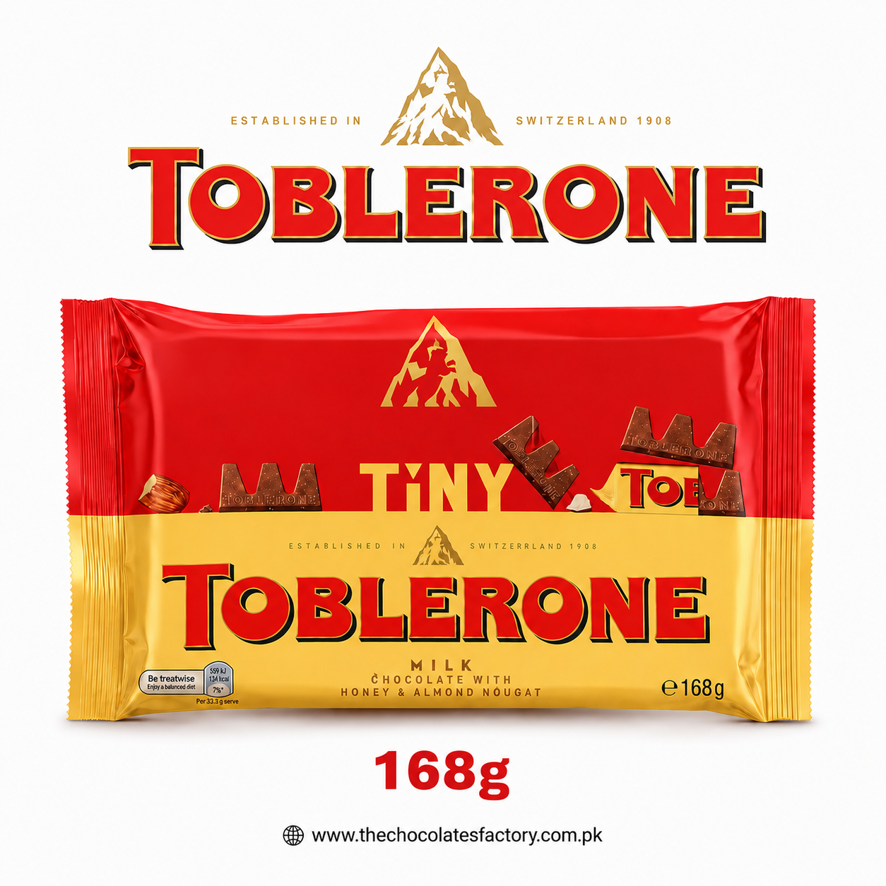 Toblerone Milk Chocolate Pouch 168g