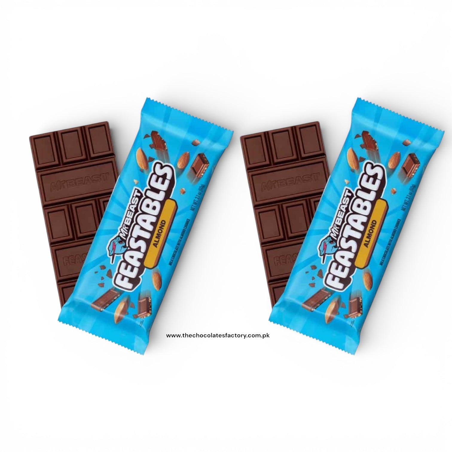 Mr Beast Feastables Almond 60gm X2
