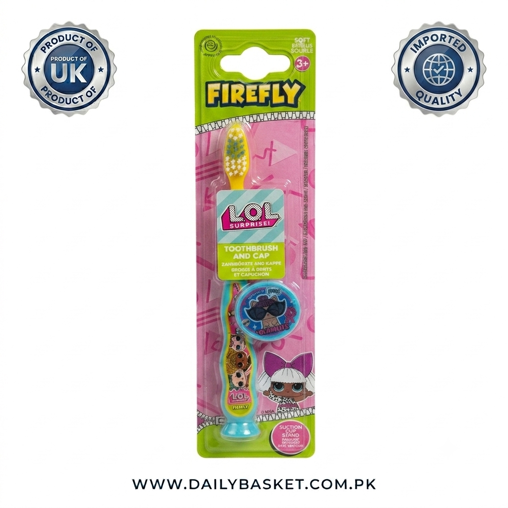 LOL Surprise! Firefly Kids Toothbrush with Cap