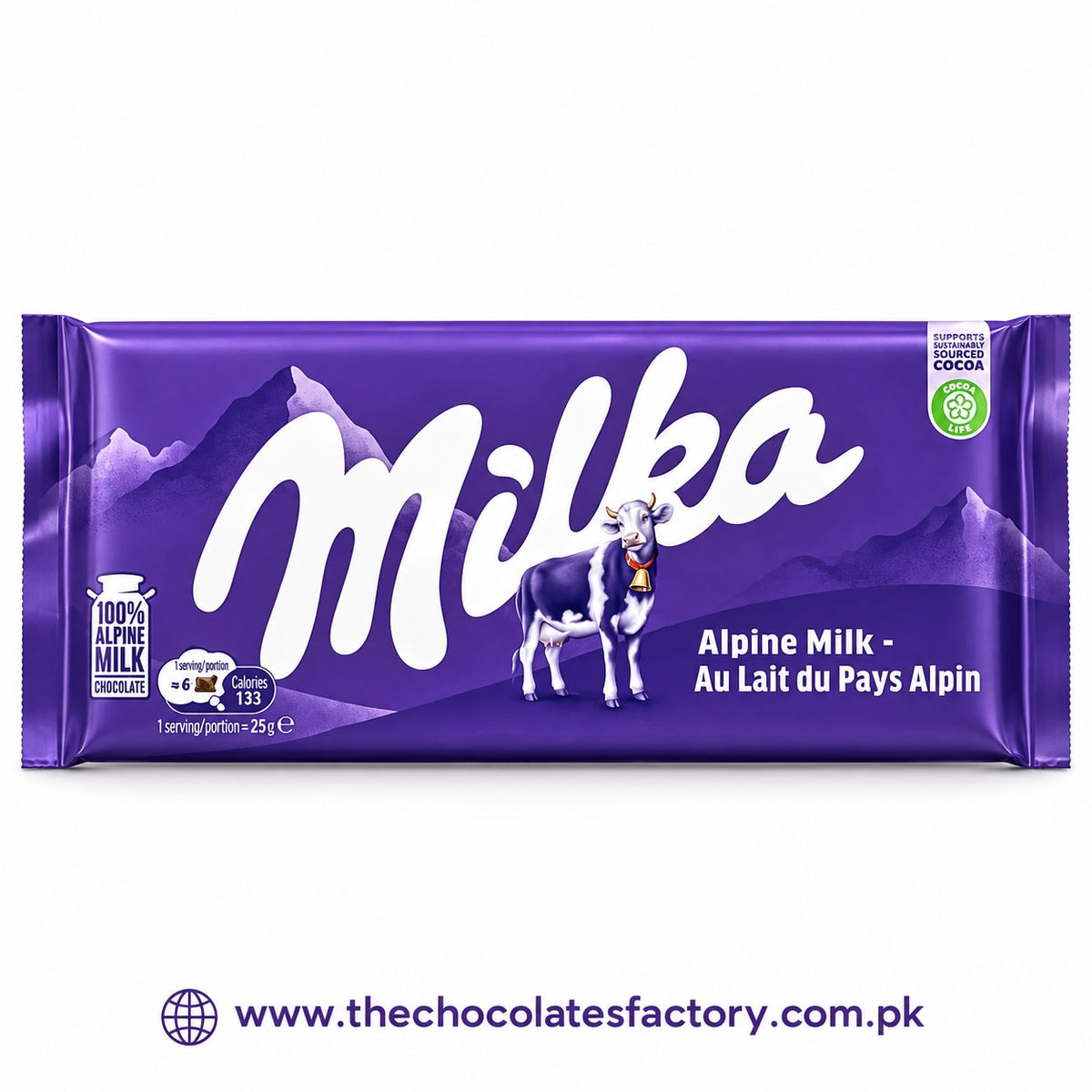 Milka Alpine Milk Chocolate 98g