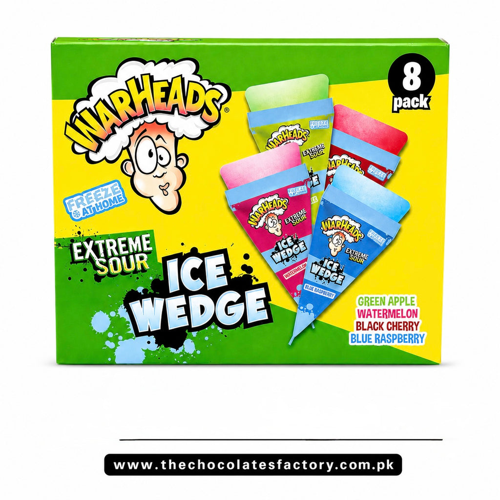 Warheads Extreme Sour Ice Wedge Freezable Wedges - 8 Packs 496ml - 62ML Each