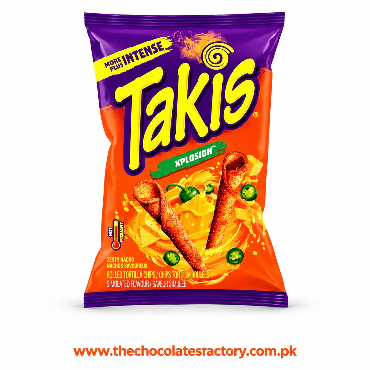 TAKIS XPLOSION CHEESE AND JALAPENO TORTILLA CHIPS 56GM