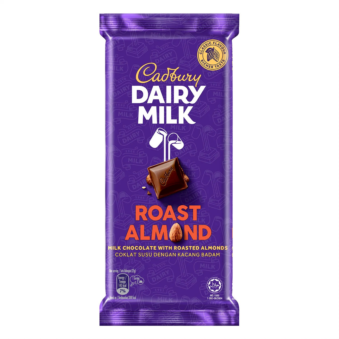 Cadbury Dairymilk Roast Almond, 130g ( Made In Malaysia )