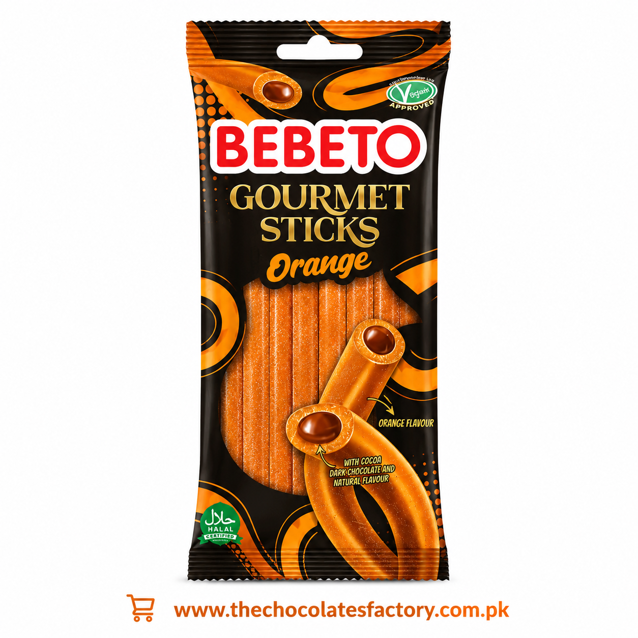 Bebeto Gourmet Sticks Orange 55gm