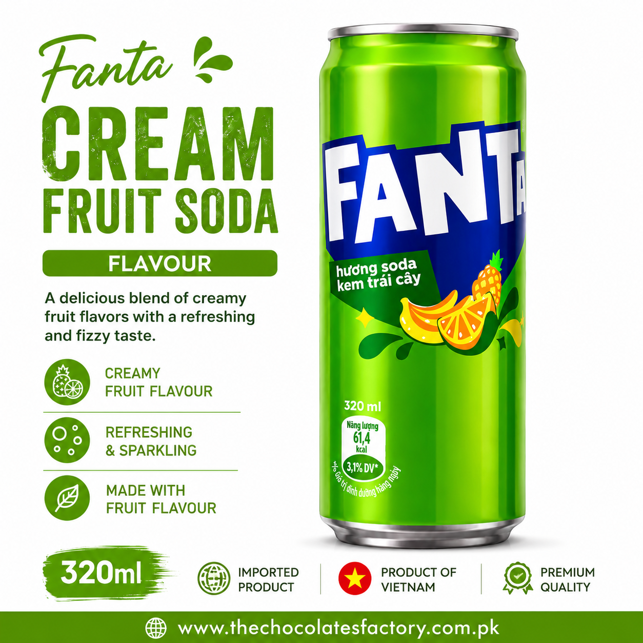 Fanta Cream Fruit Soda – 320ml