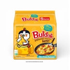 Samyang Buldak Cheese Spicy Hot Chicken Stir-Fried Noodles 4.94oz (Pack of 5)