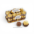 Ferrero Rocher Gourmet Hazelnut Milk Chocolate Gift Box, 16 Pieces
