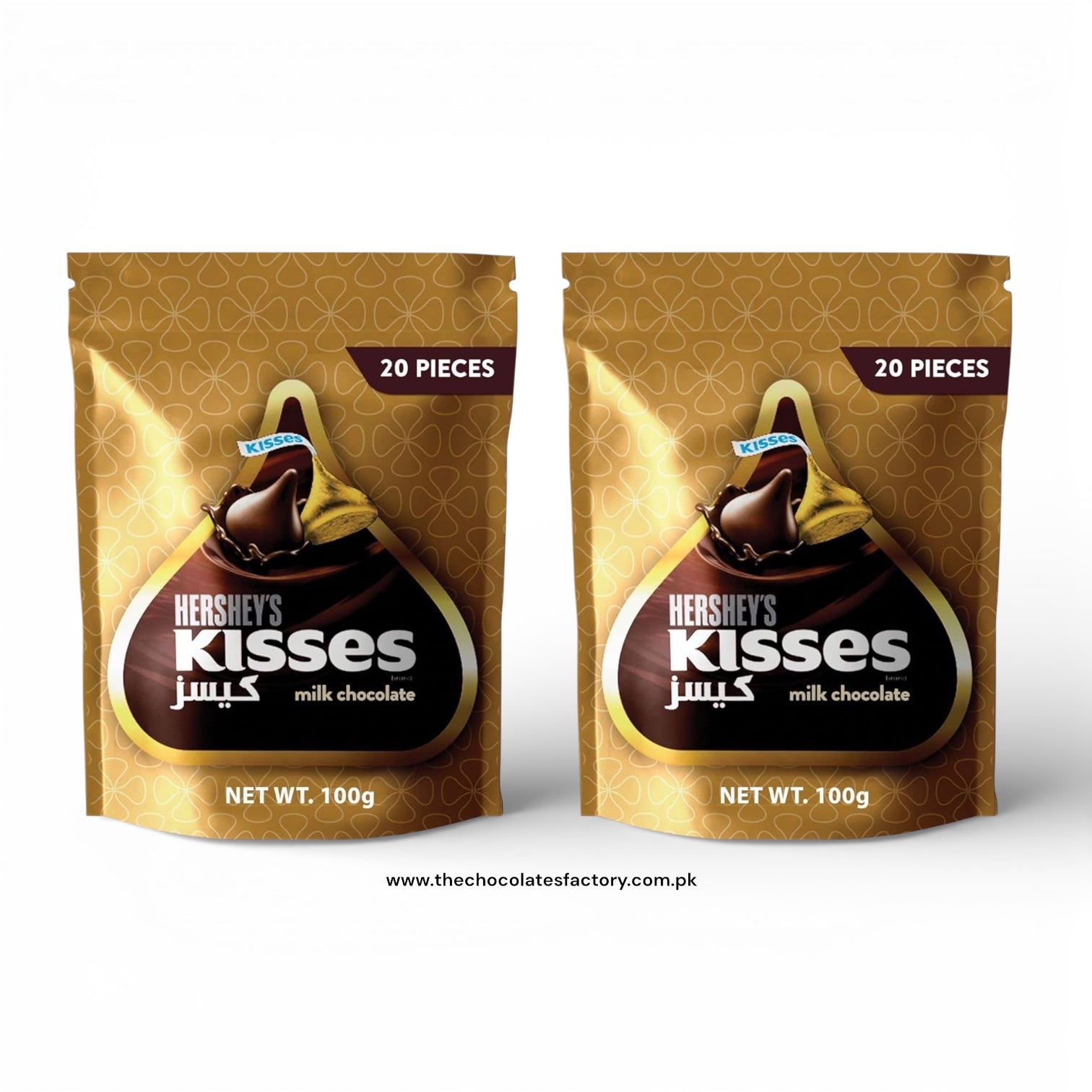 Hershey's Kisses, Milk Chocolate, 100gm - X2