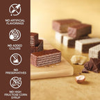 Loacker Gardena Chocolate, Premium Milk Chocolate Covered Crispy Wafer Snack Bars with Chocolate Cream Filling - 38gm