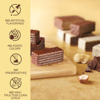 Loacker Gardena Hazelnut - Premium Milk Chocolate Covered Crispy Wafer Snack Bars with Hazelnut Cream Filling - 38g