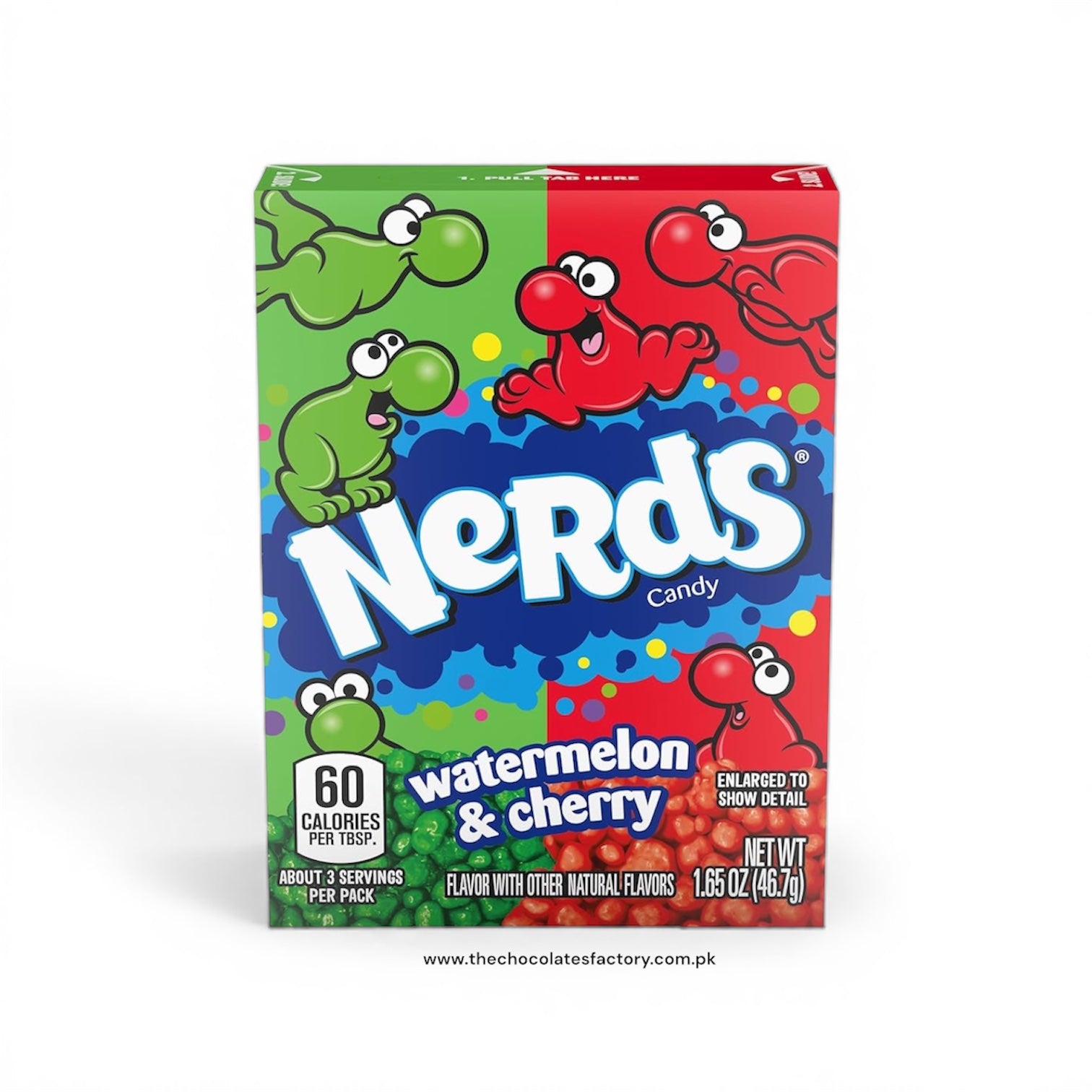 Nerds Candy, Watermelon & Wild Cherry Flavor, Treat-Size