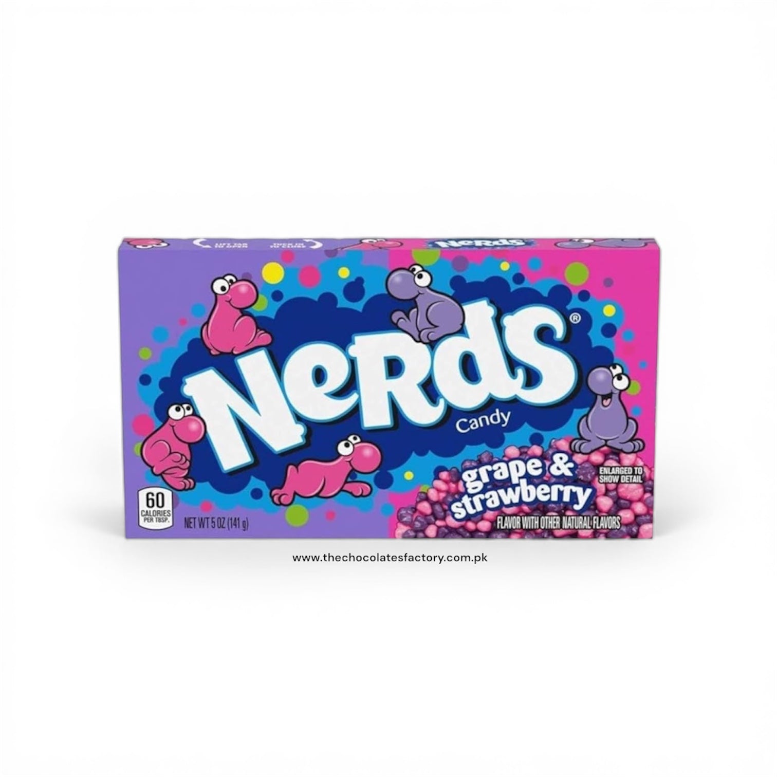 Wonka Nerds Grape & Strawberry Theatre Box, 141g