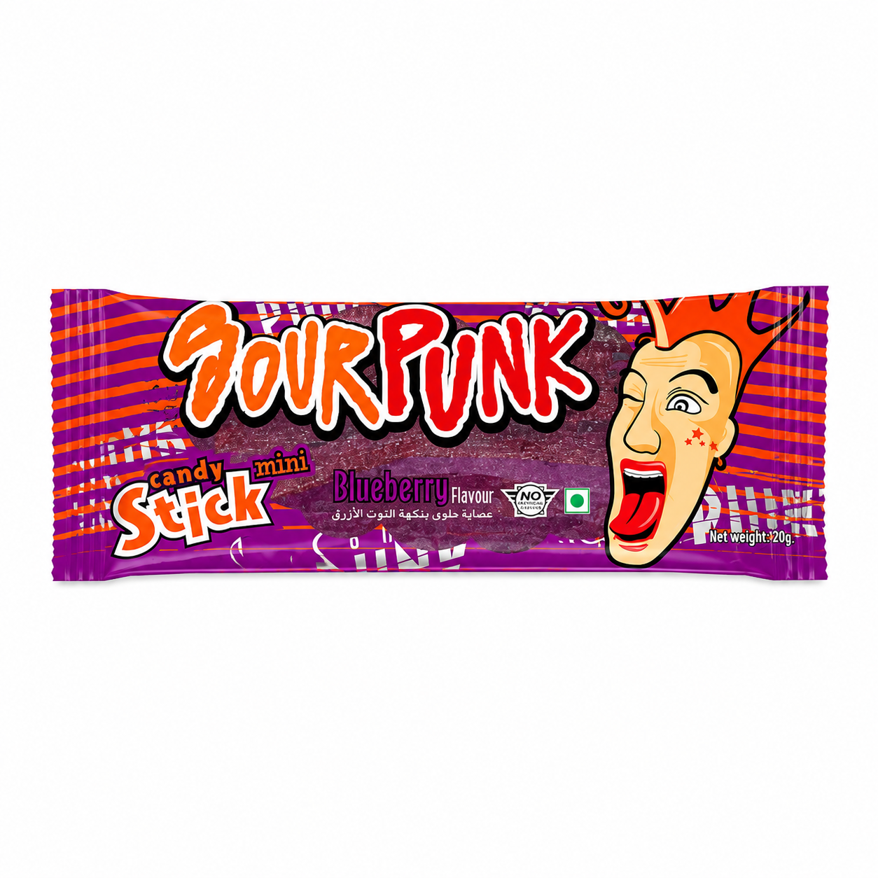 Sour Punk Candy Stick blueberry flavour 20g
