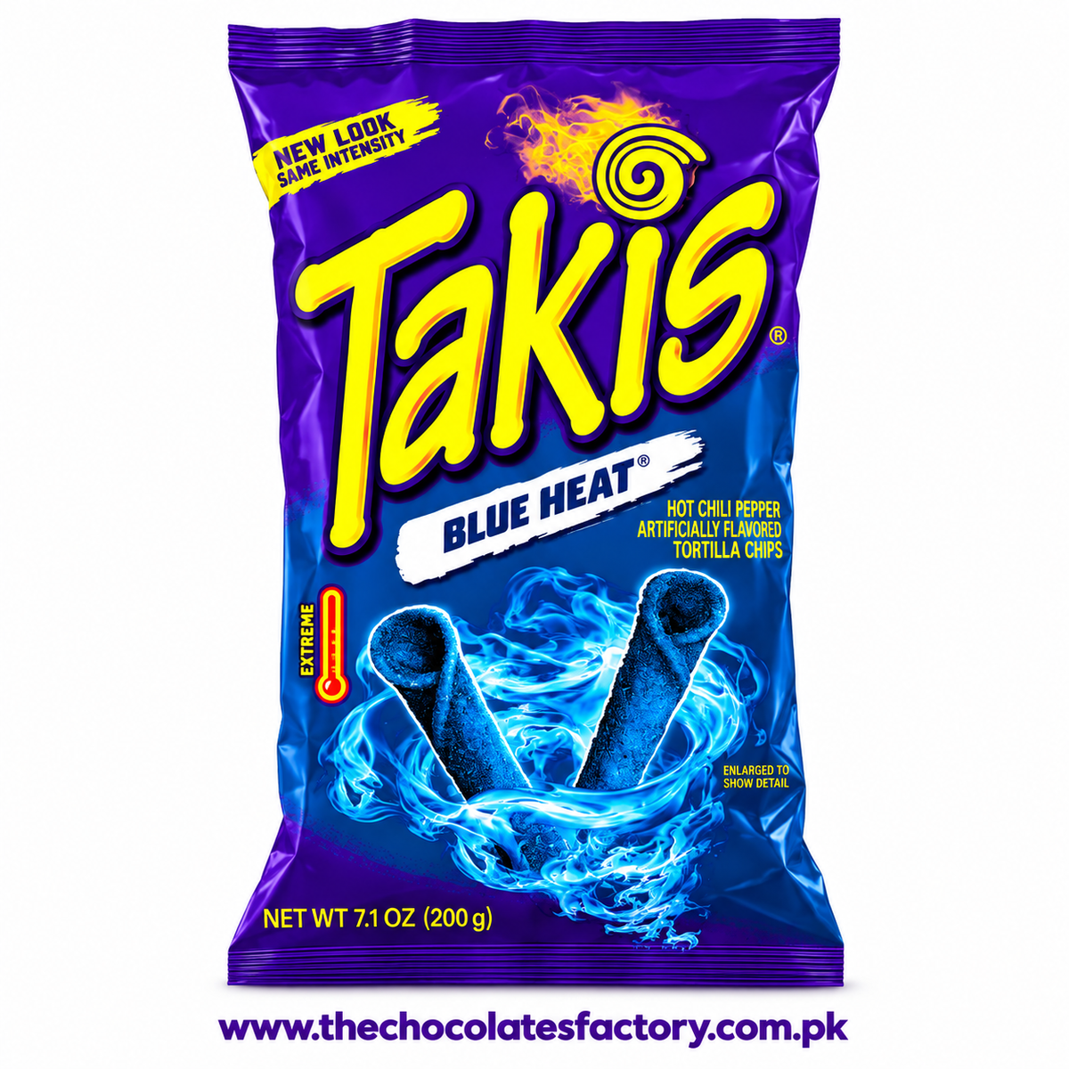 TAKIS BLUE HEAT HOT CHILI PEPPER TORTILLA 200 GM