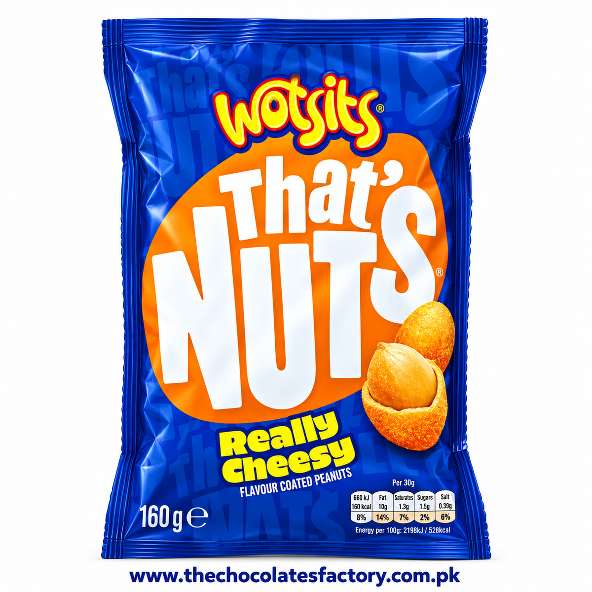 That’s Nuts Wotsits Really Cheesy Sharing Coated Peanuts Case 160g