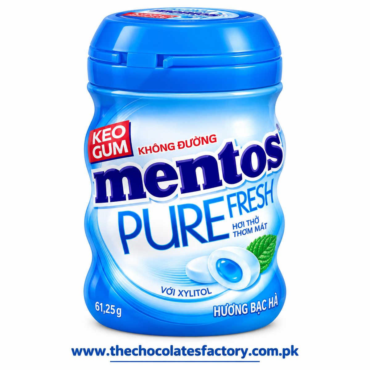 Mentos Pure Fresh Sugar-Free Chewing Gum Cool Mint Flavor 61.25g