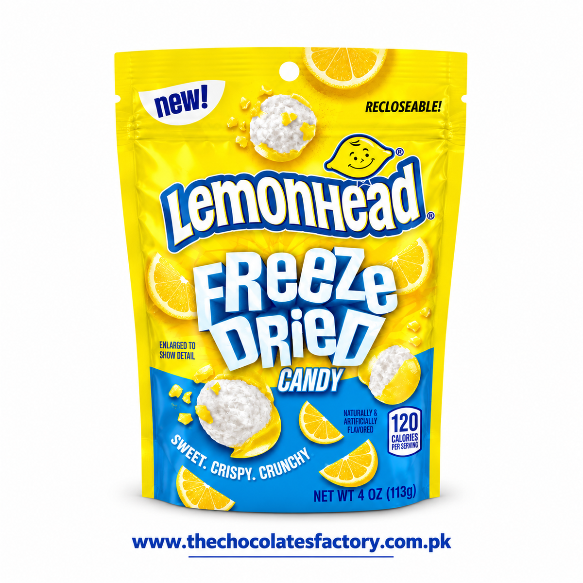 Lemonhead Freeze Dried Candy – Original Lemon Flavor (4 oz / 113g)