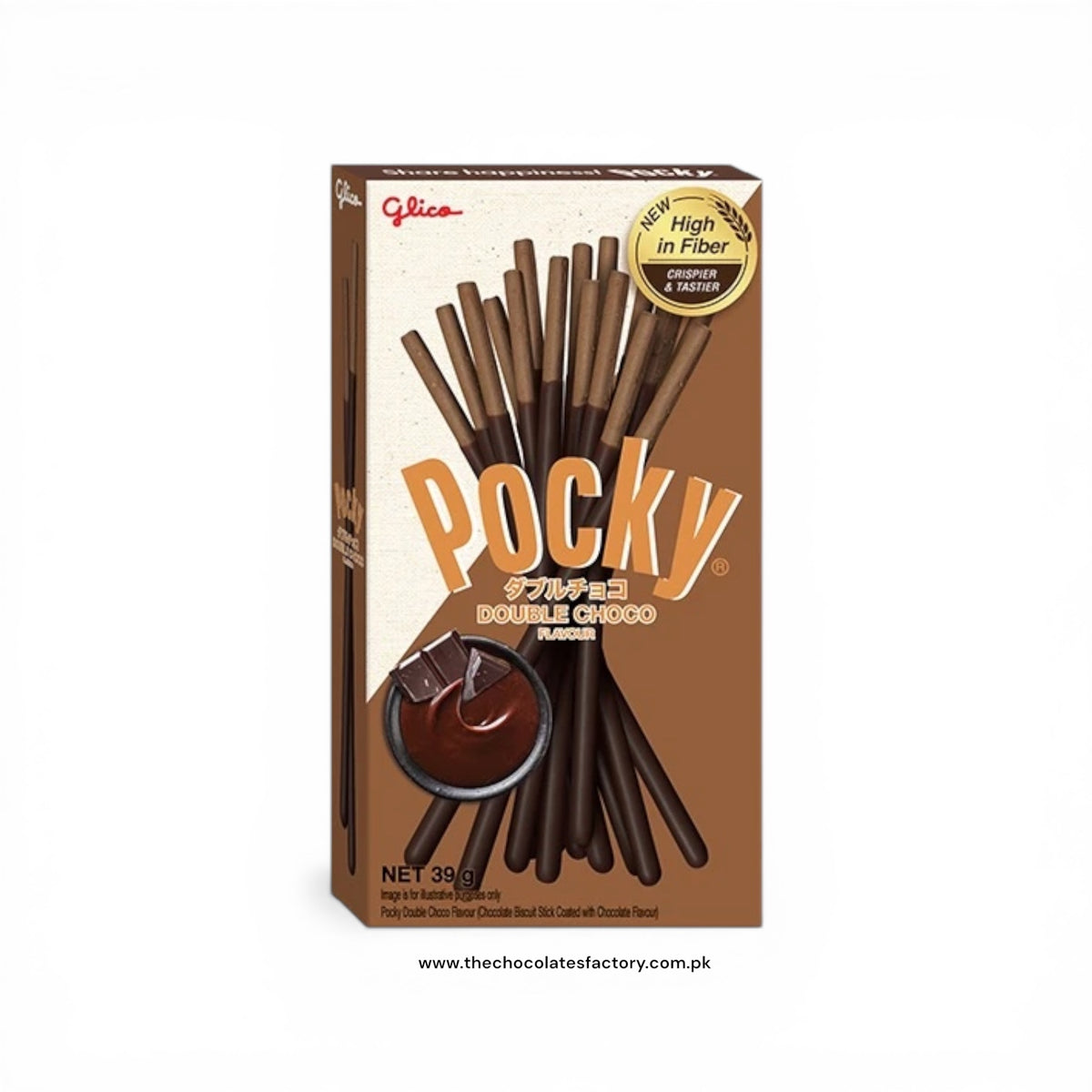 Pocky Double Choco Covered Biscuit Stick - 47g