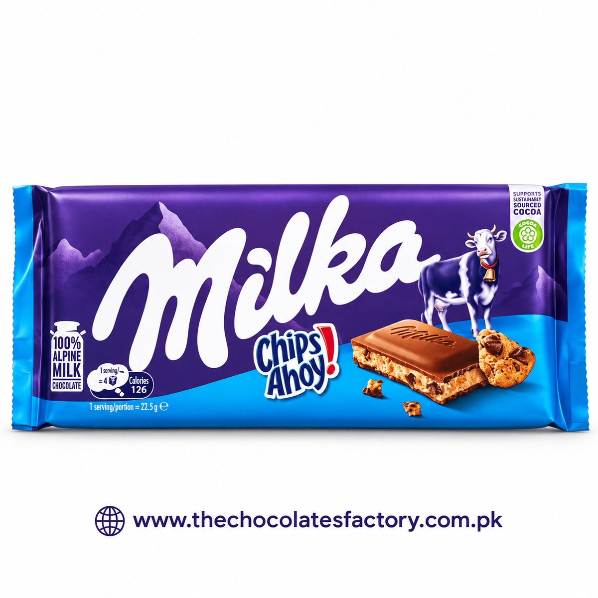 Milka Chips Ahoy Chocolate 90g