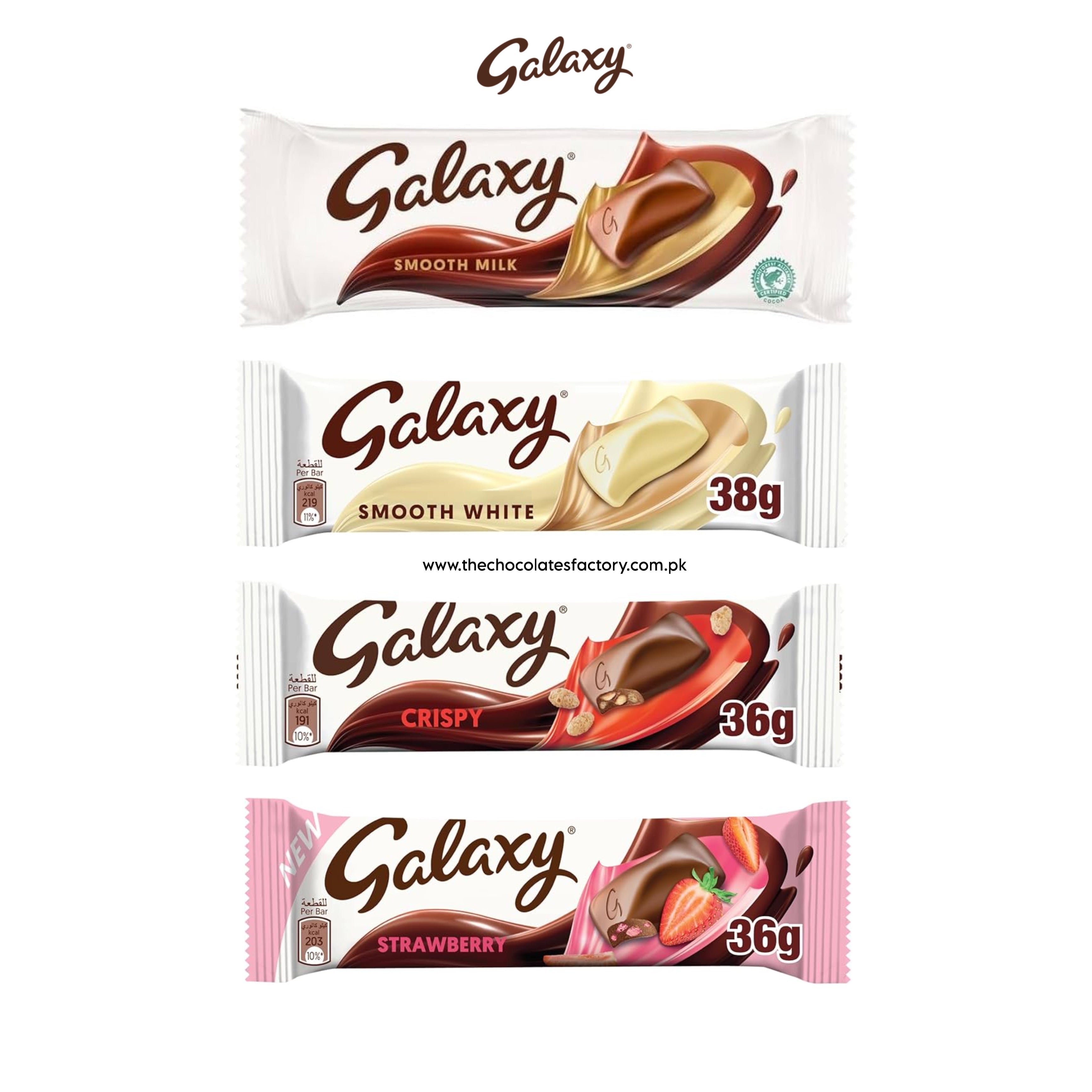Galaxy Chocolate Bars - X4