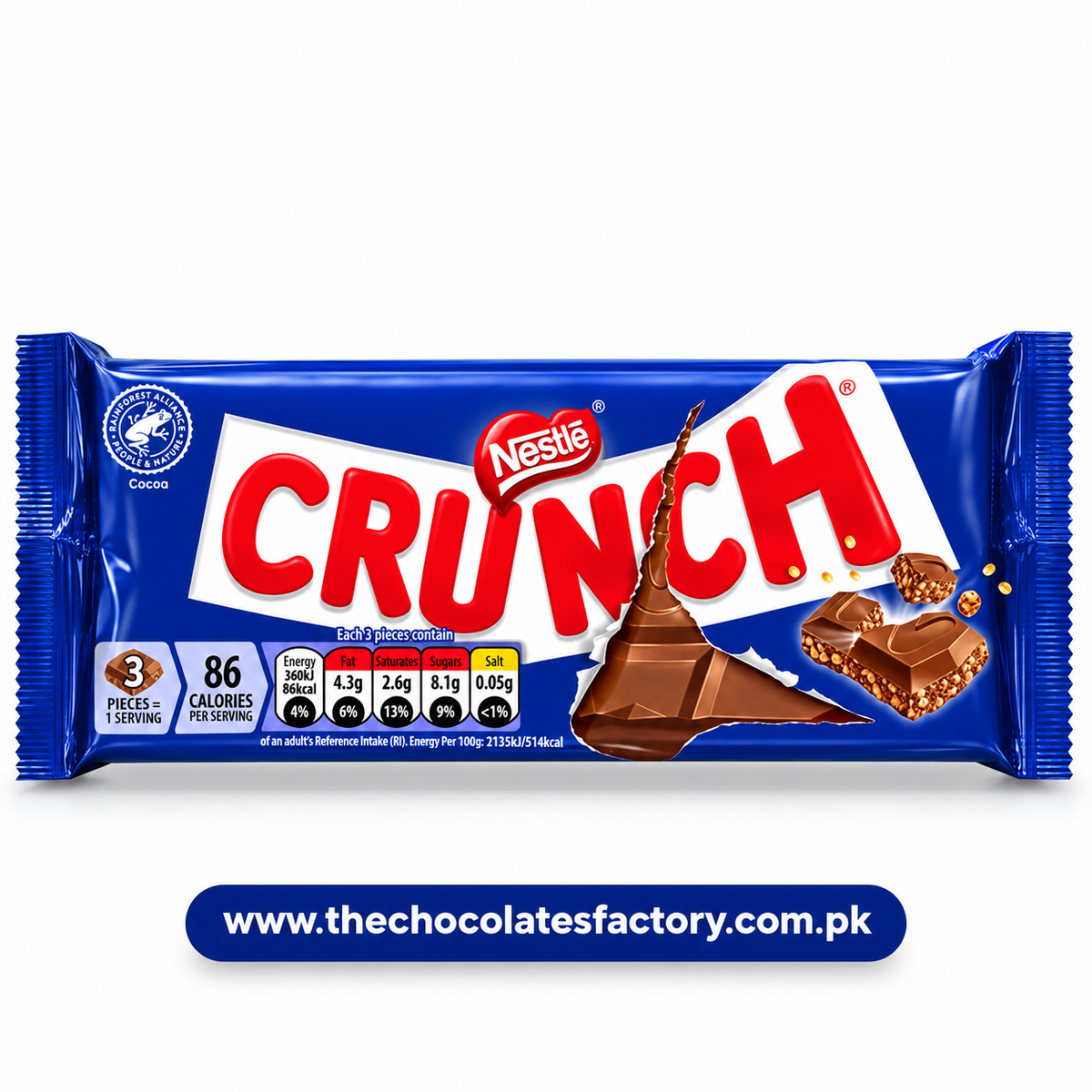 Nestle Crunch Milk Choco+Pufd Rice 31.5g