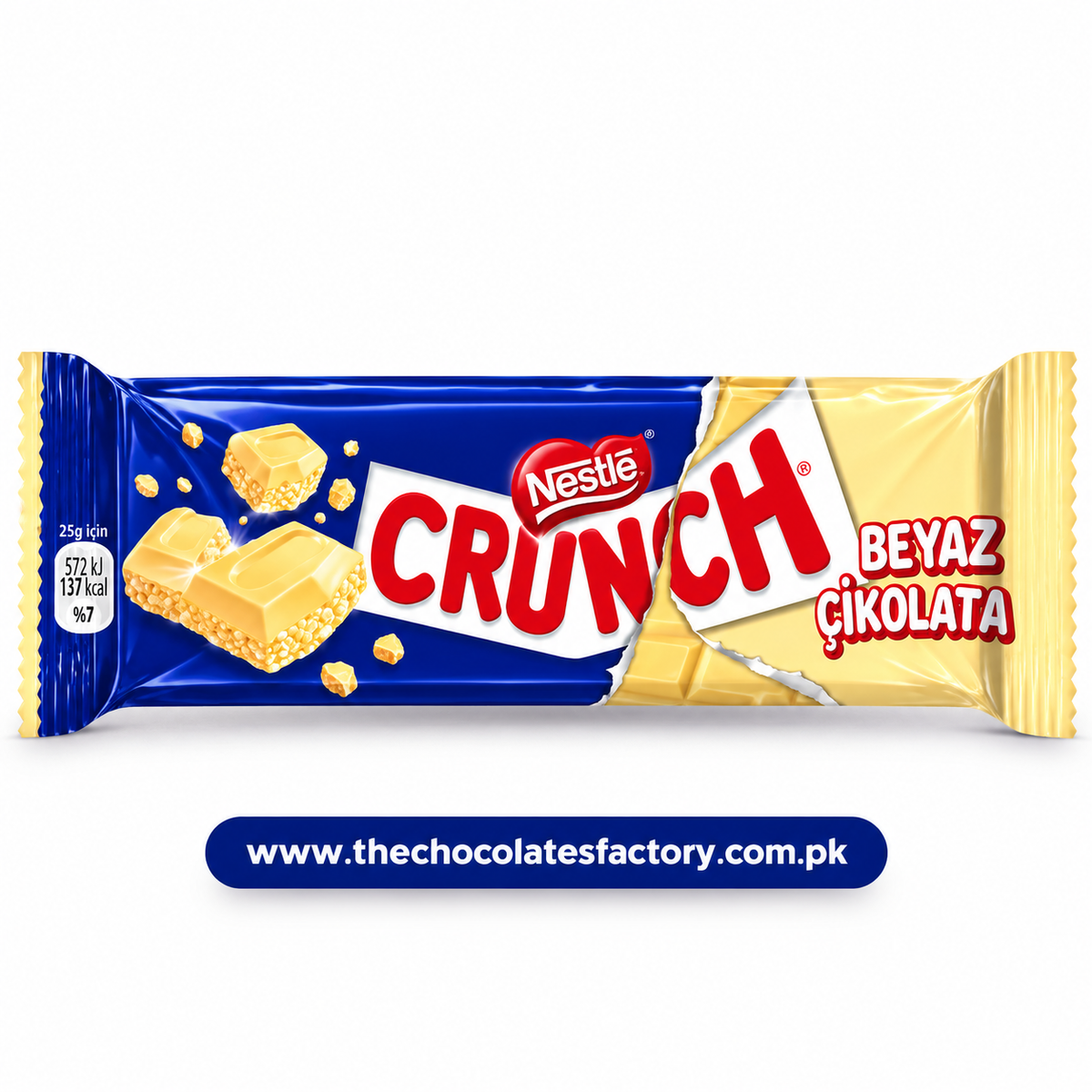 Nestle Crunch white Choco+Popd Rice 31.5g
