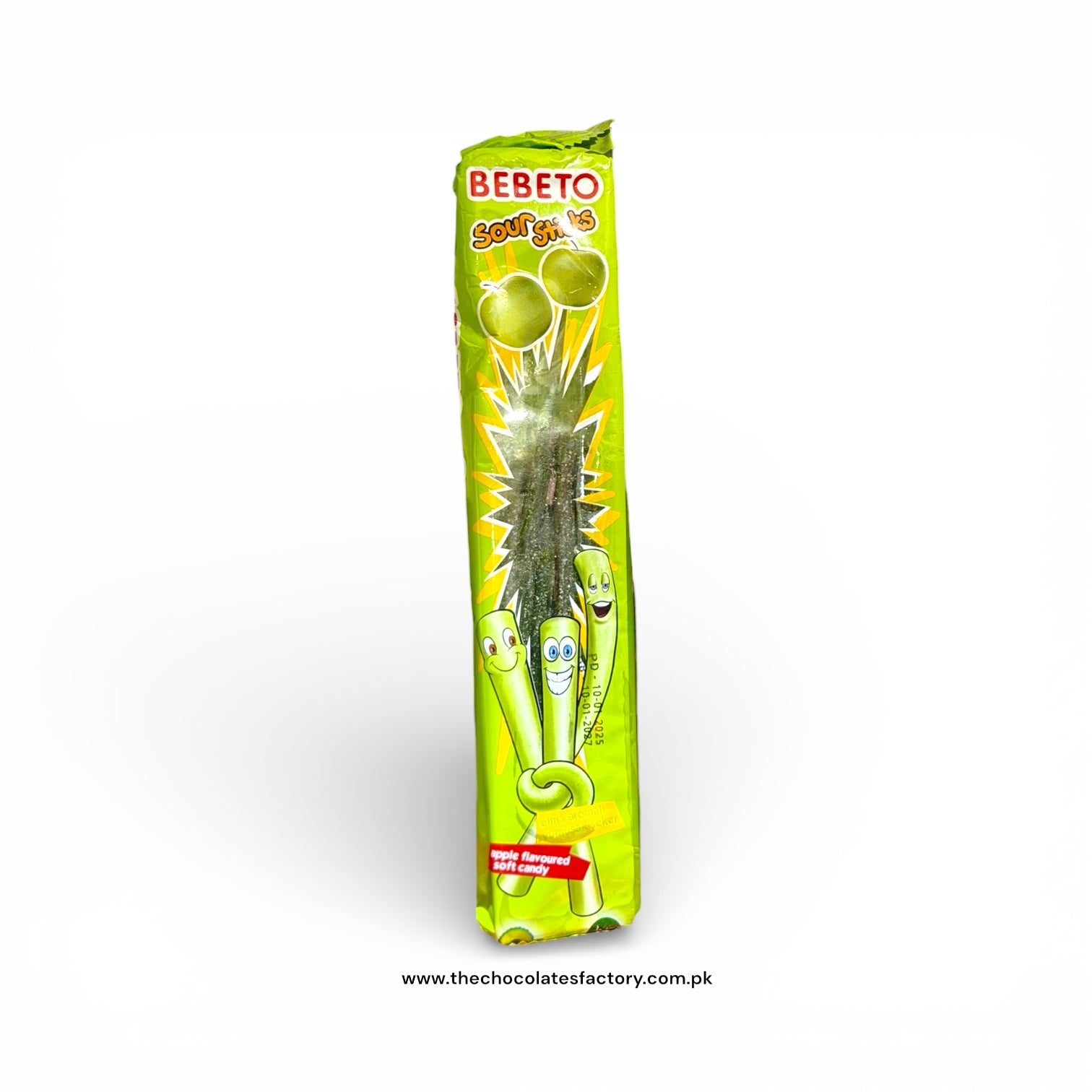 Bebeto Sour Sticks Apple Flavoured Soft Candy 30g