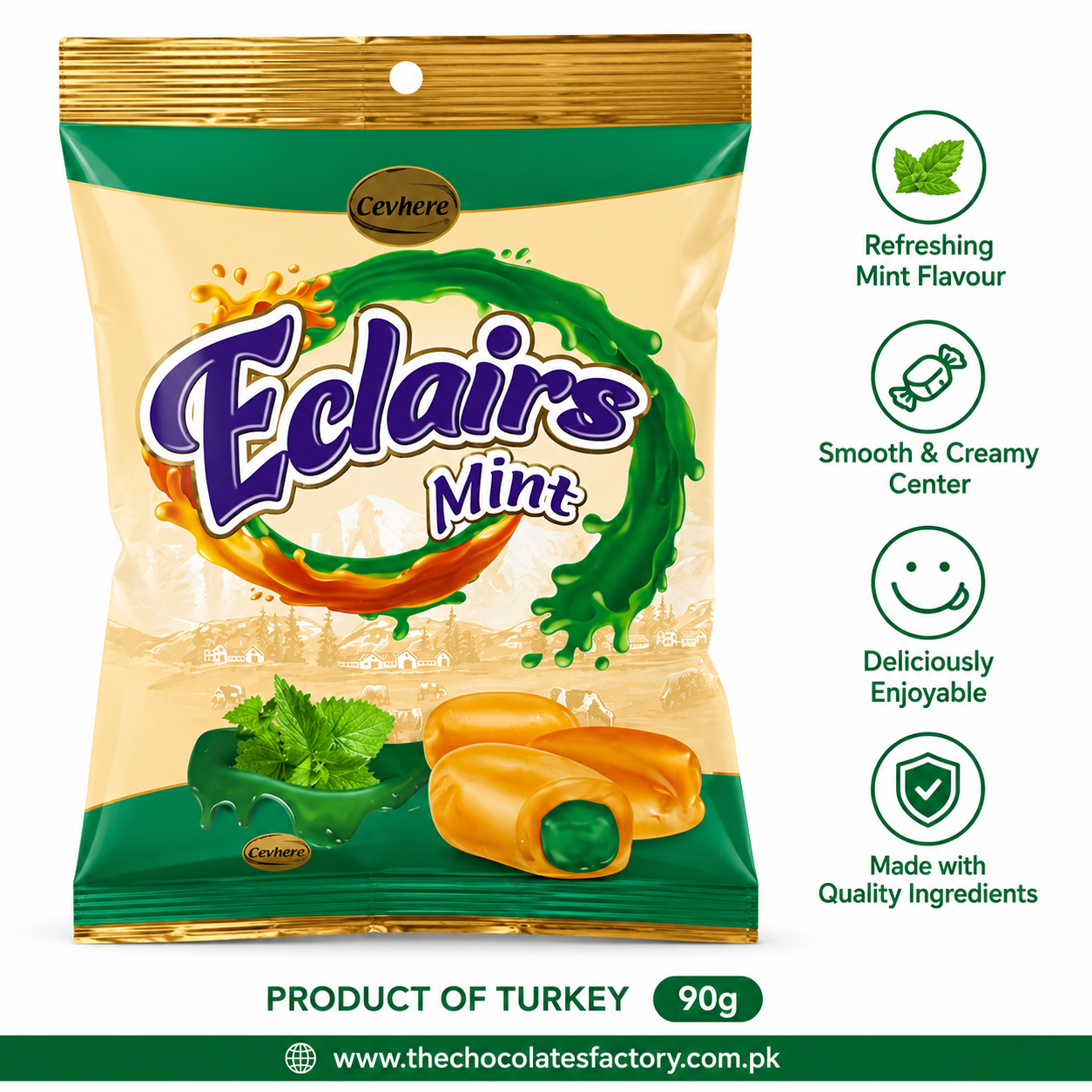 Elcairs Mint Flavour 90g