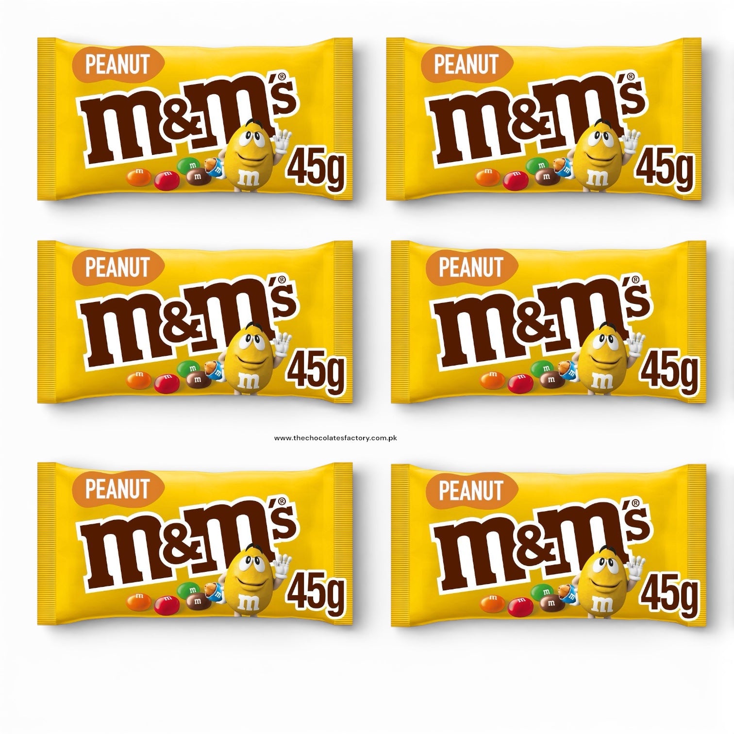 M&M's Peanut Bilingual Candy, 45g X6
